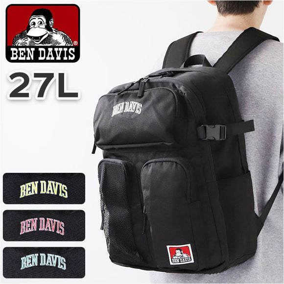 ベンデイビス リュック BEN DAVIS BDW-8238 通販 リュックサック バックパック デイパック W-MESH DAYPACK ブランド メンズ レディース おしゃれ メッシュポケット 黒 ブラック 大容量 約