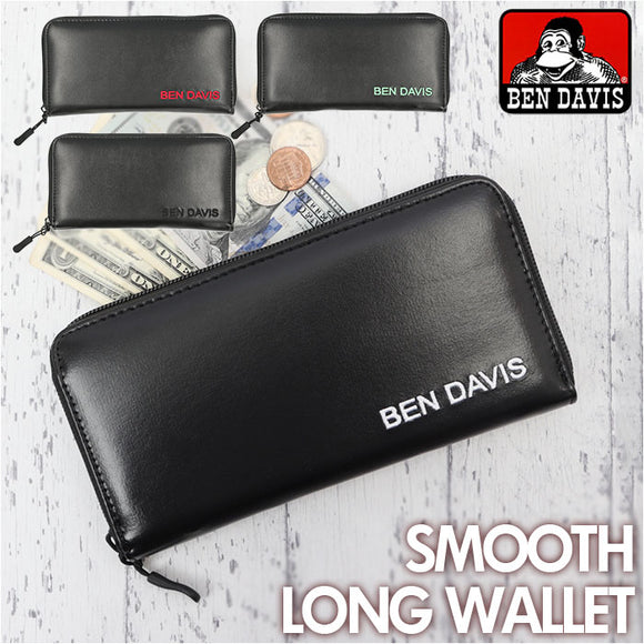 ベンデイビス 長財布 BEN DAVIS BDW-8293 通販 ブランド メンズ レディース 財布 サイフ ロングウォレット 長サイフ SMOOTH LONG WALLET 大容量 おしゃれ ラウンドファスナー 小銭入れ