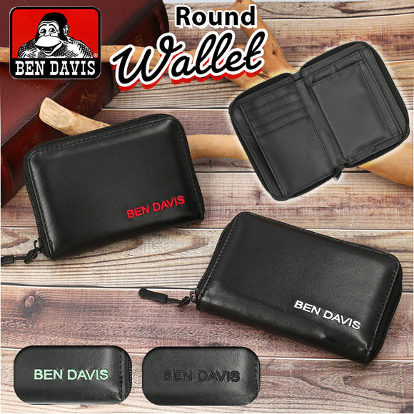 ベンデイビス 財布 BEN DAVIS BDW-8294 通販 二つ折り財布 ミニ財布 コンパクト SMOOTH ROUND WALLET ラウンドファスナー 小銭入れ ブランド メンズ レディース おしゃれ カジュアル