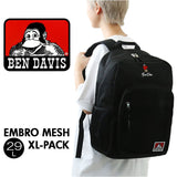 ベンデイビス リュック BDW-8324 通販 BEN DAVIS リュックサック バックパック デイパック メンズ 通学 通勤 男子 女子 大容量 29L カジュアル おしゃれ 大学生 高校生 中学生 EMBRO MESH