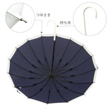 傘 16本骨 レディース 通販 because 長傘 軽量 ブランド 日傘 晴雨兼用 uvカット 約 55cm 53cm 約 55センチ 53センチ 婦人傘 晴雨兼用傘 シンプル おしゃれ 通勤 通学 雨傘 かさ 雨具