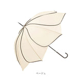 傘 レディース 長傘 通販 because 軽量 ブランド 日傘 晴雨兼用 uvカット 約 60cm 58cm 約 60センチ 58センチ 婦人傘 晴雨兼用傘 シンプル おしゃれ 通勤 通学 雨傘 かさ 雨具