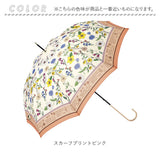 because 傘 ビコーズ 通販 晴雨兼用傘 長傘 カサ かさ レディース 晴雨兼用 雨傘 撥水 雨具 UVカット おしゃれ かわいい オシャレ 可愛い シンプル お洒落 上品 58cm 手開き 通勤 通学