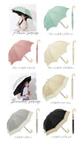 日傘 完全遮光 晴雨兼用 ビコーズ 傘 晴雨 because バンブー 晴雨兼用傘 長傘 雨傘 手開き 55cm 55センチ 遮光率 100% UVカット 竹ハンドル 持ち手 竹 軽量 軽い 大きめ おしゃれ
