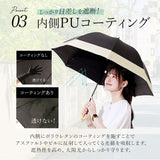 日傘 完全遮光 晴雨兼用 ビコーズ 傘 晴雨 because バンブー 晴雨兼用傘 長傘 雨傘 手開き 55cm 55センチ 遮光率 100% UVカット 竹ハンドル 持ち手 竹 軽量 軽い 大きめ おしゃれ