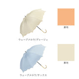 because ビコーズ 晴雨兼用 長傘 通販 雨傘 日傘 晴雨兼用傘 傘 かさ カサ 婦人傘 紫外線遮蔽 UV対策 PUコーティング 紫外線対策 熱中症対策 フェミニン かわいい 可愛い 通勤 通学