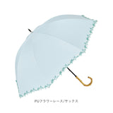 日傘 完全遮光 晴雨兼用 通販 ビコーズ 傘 晴雨 because バンブー 晴雨兼用傘 長傘 雨傘 手開き 50cm 50センチ 遮光率 100% UVカット 竹ハンドル 持ち手 竹 軽量 軽い 大きめ おしゃれ