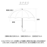 U-DAY ユーデイ キッズ 長傘 50cm 透明窓 通販 雨傘 傘 かさ カサ グラスファイバー傘 グラスファイバー骨 親骨50cm 再生生地 窓あり 見えやすい 軽量 軽い because ビコーズ 丈夫