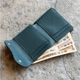 二つ折り財布 通販 本革財布 牛革レザー 日本製 KC,s ケイシイズ 紳士財布 コンパクトウォレット ミニウォレット 小銭入れ付き カード収納 カジュアル 父の日 ギフト 就職祝い 誕生日