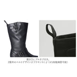 ブーツ レディース 通販 ミドルブーツ エンジニアブーツ bullet jam バレットジャム BJ-19112 ワークブーツ ブランド ブラック 黒 ミドル丈ブーツ インヒール カジュアルシューズ