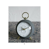 目覚まし時計 アナログ 通販 目覚まし 時計 めざまし時計 アラームクロック おしゃれ BRESKORD ブレスコード 置き時計 電池式 目覚し時計 置時計 イニシャル ミニ 卓上 ナチュラル