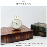 目覚まし時計 アナログ 通販 目覚まし 時計 めざまし時計 アラームクロック おしゃれ BRESKORD ブレスコード 置き時計 電池式 目覚し時計 置時計 イニシャル ミニ 卓上 ナチュラル