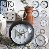 目覚まし時計 アナログ 通販 目覚まし 時計 めざまし時計 アラームクロック おしゃれ BRESKORD ブレスコード 置き時計 電池式 目覚し時計 置時計 イニシャル ミニ 卓上 ナチュラル