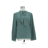 ボウタイ ブラウス 長袖 通販 レディース オフィス ボウタイブラウス シャツ パール シンプル 通勤 通学 ビジネス カジュアル 上品 きれいめ フォーマル 入学式 入園式 卒業式 卒園式