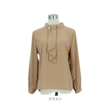 ボウタイ ブラウス 長袖 通販 レディース オフィス ボウタイブラウス シャツ パール シンプル 通勤 通学 ビジネス カジュアル 上品 きれいめ フォーマル 入学式 入園式 卒業式 卒園式