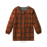 割烹着 暖かい 裏起毛 通販 かっぽう着 スモック 前開き 大人 エプロン レディース 長袖 袖付き あったか 秋 冬 秋冬 防寒 冬用 セルヴァン お尻 隠れる 保育士 大きいサイズ ゆったり