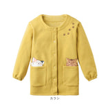 割烹着 暖かい 裏起毛 通販 かっぽう着 スモック 前開き 大人 エプロン レディース 長袖 袖付き あったか 秋 冬 秋冬 防寒 冬用 セルヴァン お尻 隠れる 保育士 大きいサイズ ゆったり