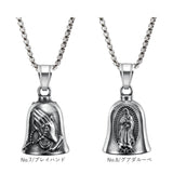 ネックレス ステンレス メンズ 通販 ロングネックレス メンズネックレス ペンダント ベルネックレス ステンレス製 バイカー ファッション アメカジ ラッキーベル ガーディアンベル