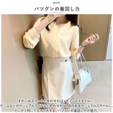 ブラウス レディース 長袖 通販 シャツ Vネック 薄手 ゆったり ボタン オフィス 韓国 トップス シンプル ナチュラル カジュアル 通学 通勤 おしゃれ かわいい
