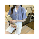 レディース 半袖 ブラウス 通販 シャツ トップス プル オーバー フリル袖 可愛い おしゃれ きれいめ 通勤 通学 夏 涼しい お出かけ 大人 上品 ゆったり 春 夏 ファッション