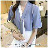 レディース 半袖 ブラウス 通販 シャツ トップス プル オーバー フリル袖 可愛い おしゃれ きれいめ 通勤 通学 夏 涼しい お出かけ 大人 上品 ゆったり 春 夏 ファッション