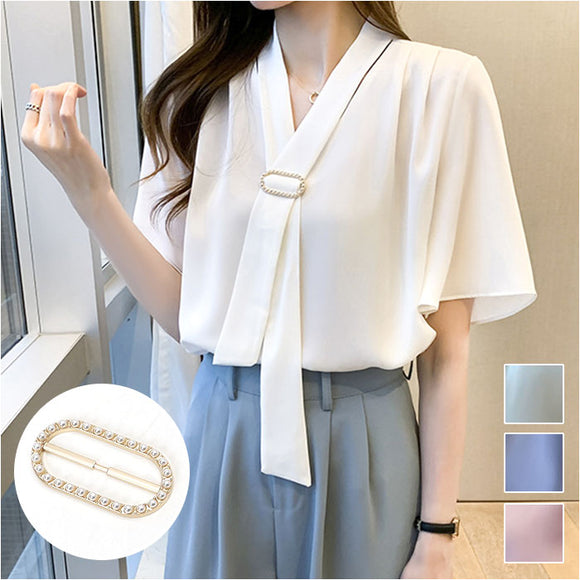 レディース 半袖 ブラウス 通販 シャツ トップス プル オーバー フリル袖 可愛い おしゃれ きれいめ 通勤 通学 夏 涼しい お出かけ 大人 上品 ゆったり 春 夏 ファッション