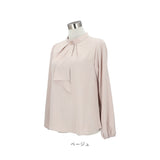 フレアブラウス ブラウス レディース 長袖 通販 スカーフタイ フレアスリーブ フレア袖 フレア スリーブ ラッフル おしゃれ きれいめ 夏 袖コンシャス ビジネス セレモニー オフィス