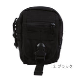 ★MOLLE対応で装着自在!防水布多機能ビガーポーチ★ B96 スマフォ ベルト通し 定番 ミリタリー メンズ ウエストバッグ ポーチ