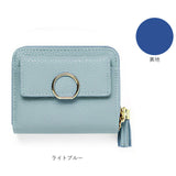 財布 レディース 二つ折り 通販 Blanc Pomm 二つ折り財布 サイフ ミニ財布 お財布 ミニウォレット コンパクト 合皮 フェイクレザー 小銭入れ おしゃれ かわいい 女子 女の子 中学生