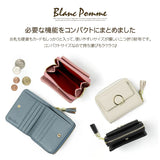 財布 レディース 二つ折り 通販 Blanc Pomm 二つ折り財布 サイフ ミニ財布 お財布 ミニウォレット コンパクト 合皮 フェイクレザー 小銭入れ おしゃれ かわいい 女子 女の子 中学生