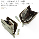 ブランポム 財布 Blanc Pomme BP-1085 通販 フラグメントケース ミニ財布 L字ファスナー スキミング防止 コンパクト 薄い財布 レディース レザー おしゃれ 小銭入れ コインケース