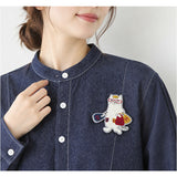 ブローチ 刺繍 通販 立体刺繍 アクセサリー ファッション小物 ワンポイント 飾り レディース 女性 ギフト 贈り物 バッグチャーム 帽子 洋服 ストール キャラクター かわいい 可愛い