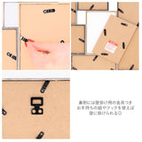 フォトフレーム 壁掛け 通販 写真立て 複数 木製 ハガキサイズ ポストカード KGサイズ アンティーク 風 ヴィンテージ 風 ウェルカムボード かわいい しゃしんたて 結婚祝い おしゃれ