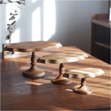 ケーキスタンド 木 l 通販 オーバル 木製 大皿 ケーキプレート コンポート 皿 ケーキトレー ケーキ スタンド 可愛い お皿 プレート ケーキ皿 オードブル サンドウィッチ