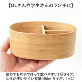 スケーター 弁当箱 BWLB4 Skater 通販 お弁当箱 1段 小判型弁当箱 竹製弁当箱 ランチボックス 一段 レディース 大人 女子 中学生女子 高校女子 子供 子ども こども 女の子 仕切り付き