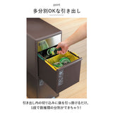 like-it ライクイット ゴミ箱 2段 通販 ごみ箱 ステンレス ダストボックス 分別 ゴミ 縦型 ペダル付き ペダル ワイド 大型 分別スイングステーション キッチン 収納 掃除 35L おしゃれ
