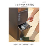 like-it ライクイット ゴミ箱 2段 通販 ごみ箱 ステンレス ダストボックス 分別 ゴミ 縦型 ペダル付き ペダル ワイド 大型 分別スイングステーション キッチン 収納 掃除 35L おしゃれ