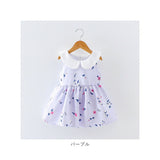 ベビー服 女の子 おしゃれ 通販 ワンピース 半袖 ノースリーブ 夏 春 花柄　 きれいめ 70cm 80cm 90cm 100cm 1歳 赤ちゃん 2歳 ベビー服 3歳 ベビーウェア 上品 可愛い ガーリー