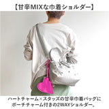 チーク ショルダーバッグ cheek 通販 2wayショルダー 斜めがけバッグ 巾着ショルダー スタッズバッグ ハンドバッグ 手提げ ショルダーバック レディース ミニバッグ 大人可愛い