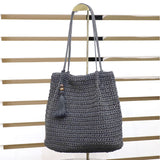 クーコ cooco トートバッグ 26131-12010 通販 トートバック 肩掛けバッグ 肩掛けバック かごバッグ ペーパー レディース 夏 春夏 お出かけ 旅行 おしゃれ 大人 かわいい タッセル