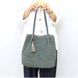クーコ cooco トートバッグ 26131-12010 通販 トートバック 肩掛けバッグ 肩掛けバック かごバッグ ペーパー レディース 夏 春夏 お出かけ 旅行 おしゃれ 大人 かわいい タッセル