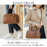 カシュカシュ cachecache バッグ 10-00-02970 通販 ボストンバッグ チャーム付横長ボストン 手提げ ボストンバック レディース フェイクレザー 合皮 ハンドバッグ 合成皮革 きれいめ
