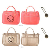 カシュカシュ cachecache バッグ 01-00-68310 通販 スマイルモチーフ メッシュバッグインバッグ バッグインバッグ ミニバッグ トートバッグ メッシュバッグ レディース おしゃれ