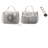 カシュカシュ cachecache バッグ 01-00-68310 通販 スマイルモチーフ メッシュバッグインバッグ バッグインバッグ ミニバッグ トートバッグ メッシュバッグ レディース おしゃれ