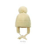 ニット帽 キッズ 通販 ベビー 子供帽子 ニット帽子 防寒帽子 耳あて 帽子 ボア ぼうし 防寒 耳保護 かわいい 男女兼用 ボンボン 子供 子ども こども 子供用