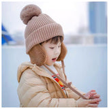 ニット帽 キッズ 通販 ベビー 子供帽子 ニット帽子 防寒帽子 耳あて 帽子 ボア ぼうし 防寒 耳保護 かわいい 男女兼用 ボンボン 子供 子ども こども 子供用