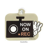 キャラクター カーサイン 通販 吸盤 カー用品 車用 車用品 NOW ON REC あおり運転 煽り運転防止 ドラレコ サイン セキュリティ 録画中 セーフティサイン 煽り運転対策 カーサイン吸盤付き