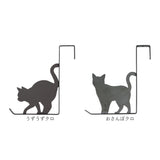 ドアフック おしゃれ ねこ 通販 ドアハンガー ハンガーフック 扉フック コートハンガー ドア用フック かわいい 可愛い キャット 扉 ドア フック 引っ掛け 吊り下げ ネコ 猫 スチール 衣類