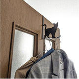 ドアフック おしゃれ ねこ 通販 ドアハンガー ハンガーフック 扉フック コートハンガー ドア用フック かわいい 可愛い キャット 扉 ドア フック 引っ掛け 吊り下げ ネコ 猫 スチール 衣類