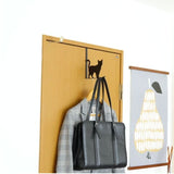 ドアフック おしゃれ ねこ 通販 ドアハンガー ハンガーフック 扉フック コートハンガー ドア用フック かわいい 可愛い キャット 扉 ドア フック 引っ掛け 吊り下げ ネコ 猫 スチール 衣類